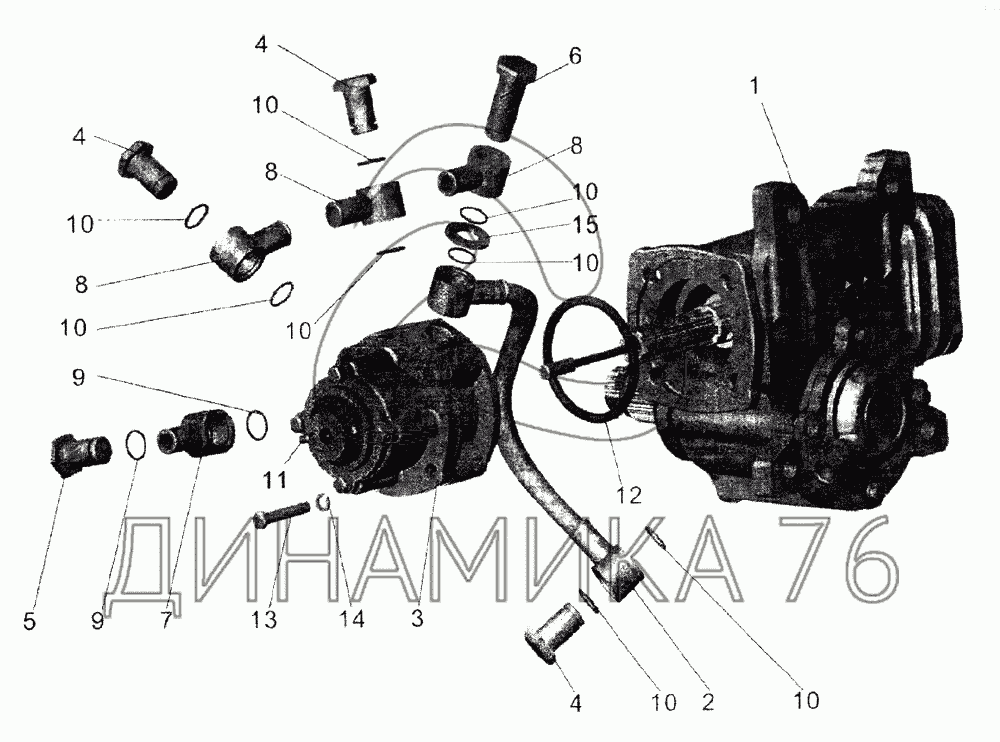 Рулевой редуктор маз 500